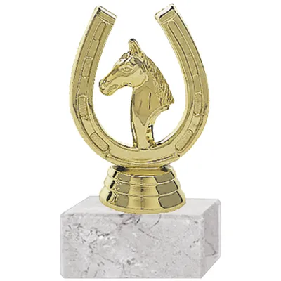 Trofeo Plástico Herradura Figura Caballo