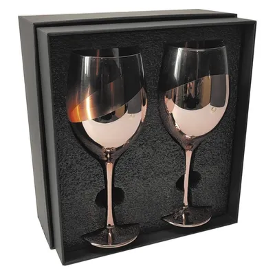 Set de 2 Copas de Vino Encobrizadas M86