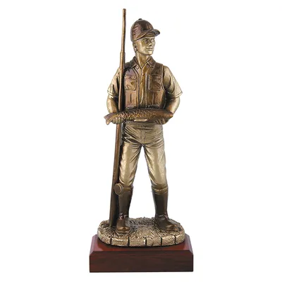 Trofeo Resina Pescador Caña 6496