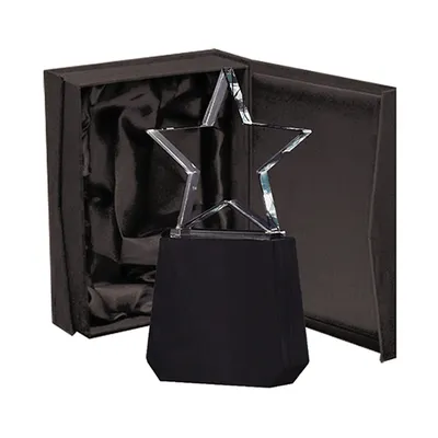 Galvano Cristal con Base de Madera BLAS 27