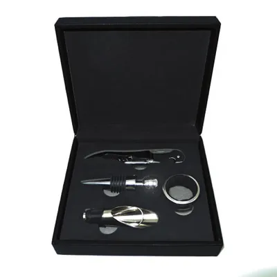 Set de Vino Símil Cuero W4