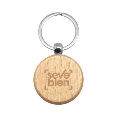 Llavero de Madera "Rubí"